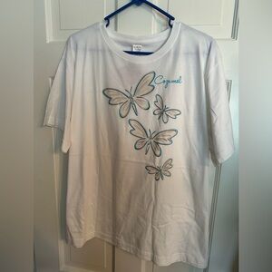 Del Sol White Cozumel Tee with Embroidery Size 2XL NWT